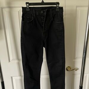 Mother Jeans The Pixie Dazzler Ankle Fray Not Guilty